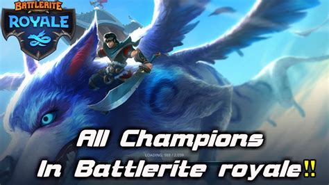 Battlerite Royale All Champions Showcase Youtube