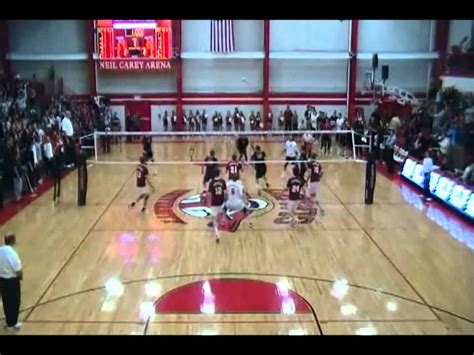 Lewis Mens Volleyball Exciting Finishes 2012 Season Youtube