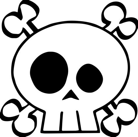 Skull And Bones Kids Clipart Full Size Clipart 5230482 Pinclipart