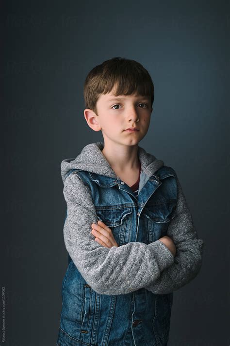 Indoor Portrait Of A Handsome Pre Teen Boy By Stocksy Contributor