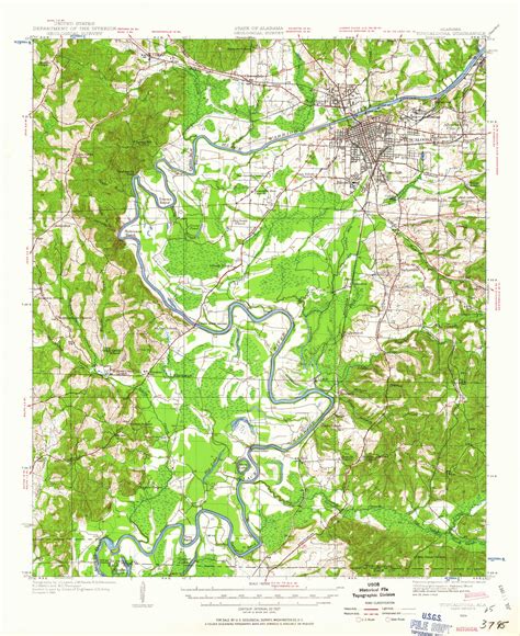 Tuscaloosa Alabama 1924 1957 Usgs Old Topo Map Reprint 15x15 Al Quad