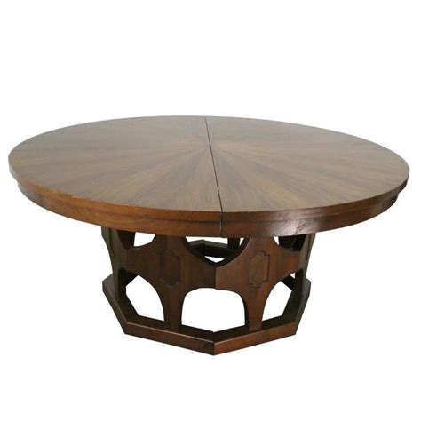 Round extending tables the perfect table for any room. 1960s Mid-Century Expandable Round Walnut Dining Table at ...