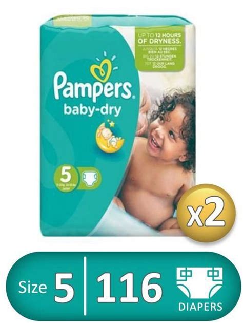 Pampers Baby Dry Diapers Size 5 2 Packs 116 Pcs Price From Jumia