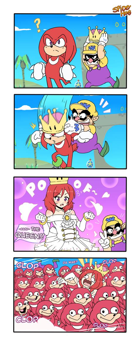 4Koma Queen Knuckles Peachette Super Crown Know Your Meme