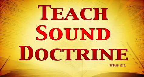 Titus 2 Teach Sound Doctrine Listen To Dramatized Or Read Gnt