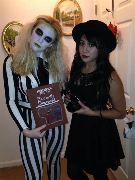See more ideas about beetlejuice costume, homemade costumes, beetlejuice. Beetlejuice & Lydia DIY Halloween Costume | Bff halloween costumes, Beetlejuice halloween ...