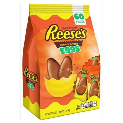 Reeses Peanut Butter Cup Eggs Easter Candy 60 Pieces