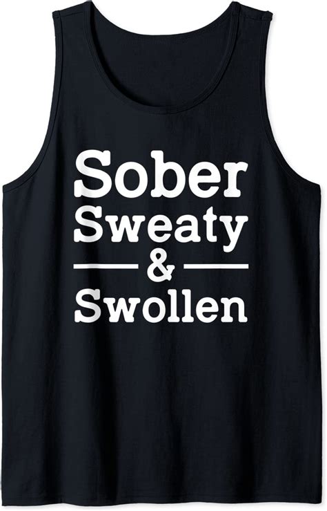 Sober Sweaty And Swollen Funny Pregnant T For Women Tank Top Clothing Shoes
