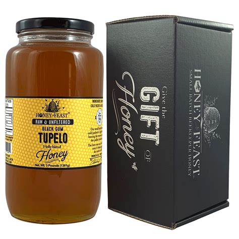 Amazon Com Honey Feast Raw Black Gum TUPELO Honey From Organic American Floral Sources
