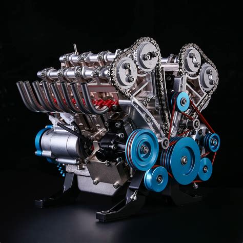 Teching V8 Engine Model Kit Metal Assembly Diy Kit 500pcs Mechanical