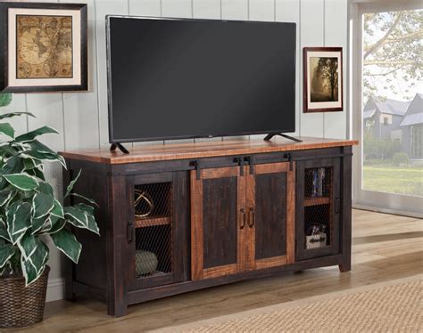 Rustic Tv Stand 65 Inch Entertainment Center With Doors