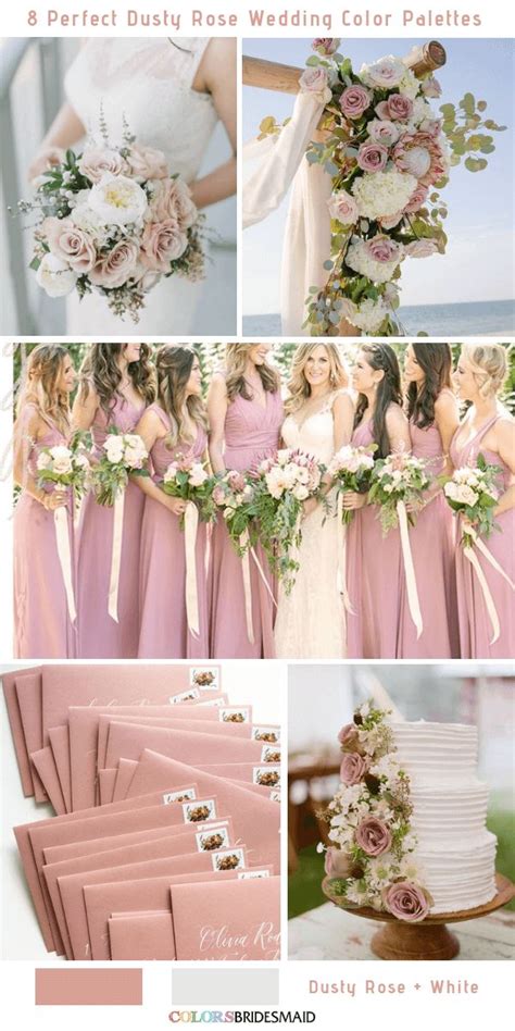 A Collage Of Photos With Flowers And Bridesmaid Dresses