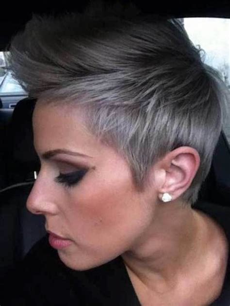 20 Grey Pixie Styles That Reflect Personality Pixie Cut Haircut For 2019