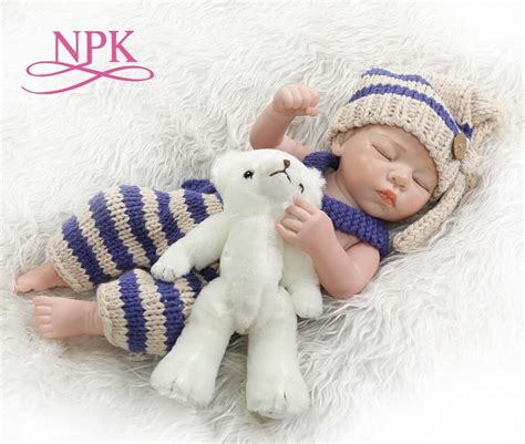 Npk 48cm Bebe Doll Reborn Premie Baby Very Soft Full Body Silicone Baby