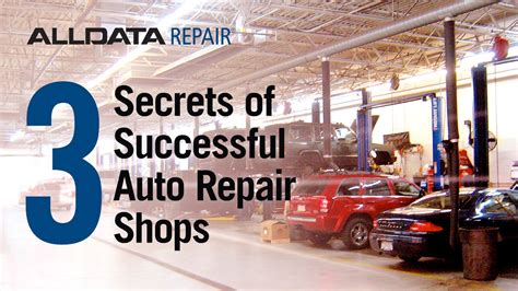 Alldata Webinar 3 Secrets Of Successful Auto Repair Shops Youtube
