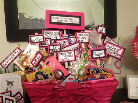 40 unique best friend gifts that'll win you the award for bff of the year. Turning 30 Birthday Basket | Birthday basket, 30th ...