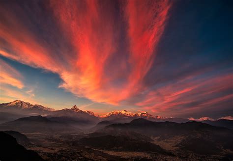 Sunset Of Tibet Mountains Wallpaperhd Nature Wallpapers4k Wallpapers