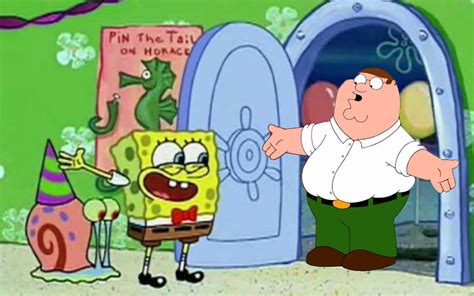 Spongebob Invites Peter Griffin By Redkirb On Deviantart