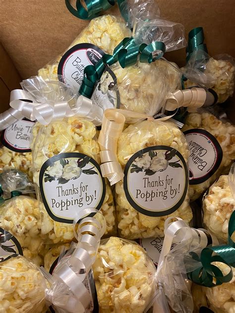Custom Popcorn Favors Specialty Flavors 12 Bags Etsy