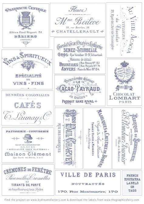Free shipping on eligible items. Make French Watercolor Labels - Stunning! | Graphics fairy ...