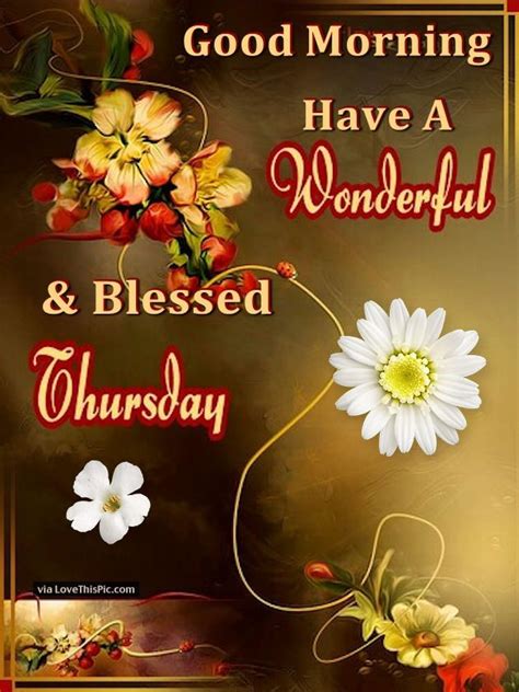 Good Morning Have A Wonderful And Blessed Thursday Good Morning