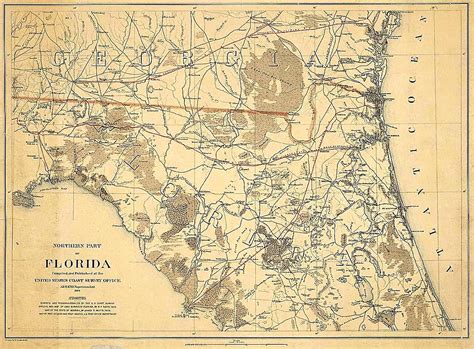 Large Detailed Roads And Highways Map Of Florida State Vidiani Old