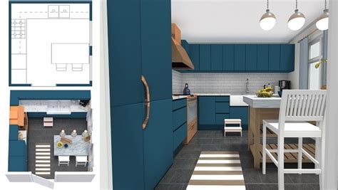 This design is ideal for kitchens in terrace house where kitchen space is at a premium. Kitchen Planner | RoomSketcher