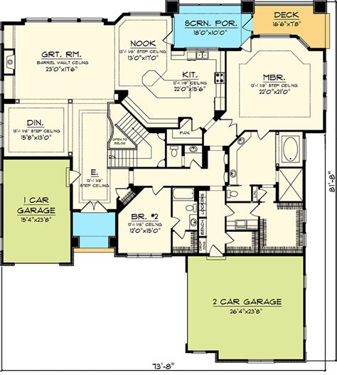 One Level Floor Plan Image To U