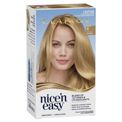 Buy Clairol Nice N Easy 8 Natural Medium Blonde Permanent Hair Colour Online At Chemist Warehouse®