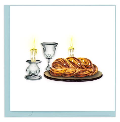 Handcrafted Shabbat Shalom Judaica Card Quilling Card¨ Quilling