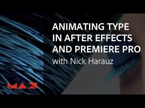 When you're happy with the text style and position, make sure to save your work! New video - Animating Type in After Effects & Premiere Pro ...