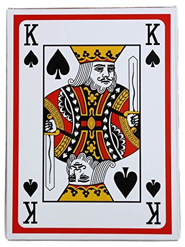 Personally, for a quick playing card reading, i'd leave. Super Big Giant Jumbo Playing Cards â€" Full Deck Huge Standard Print Novelty Poker Index ...