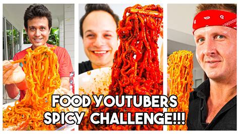 Level 9999 SPICY Korean FIRE NOODLE Challenge With Mark Wiens And Sonny