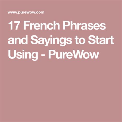 17 French Phrases That Will Make You Sound Smarter | French phrases ...