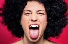 tongue sticking woman her health reveal does liver beautiful dreamstime articles general