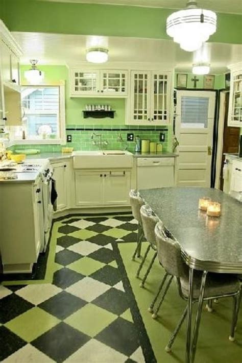 49 Reasons Why Green Is Gorgeous Retro Kitchen Retro Home Decor