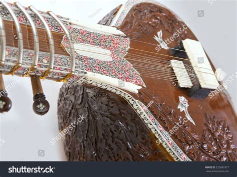 Sitar String Traditional Indian Musical Instrument Stock Photo