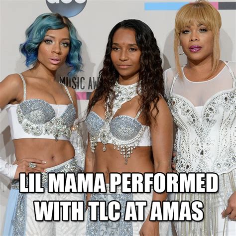 lil mama performs as left eye with tlc at amas 15 seconds of pop