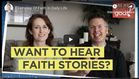 Examples Of Faith In Daily Life Rare Faith