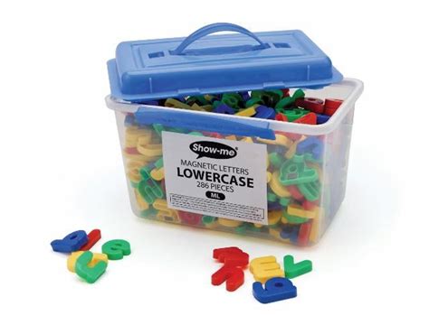 Show Me Magnetic Letters Lowercase Tub Of 286 Pieces Schoolquipie