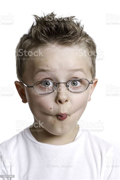 Boy Wearing Eyeglasses Stock Photo Download Image Now Blond Hair