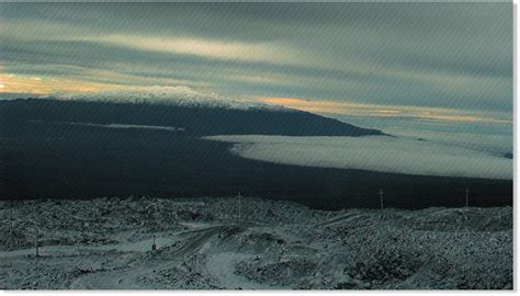 Deep Snow Covers Mauna Kea Summit In Hawaii Earth