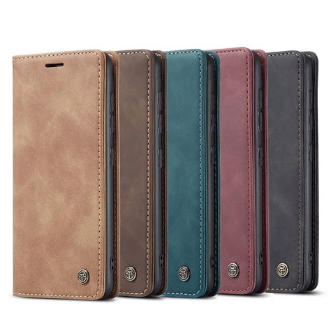 New Retro Business Leather Magnetic Flip Phone Case For Samsung Galaxy