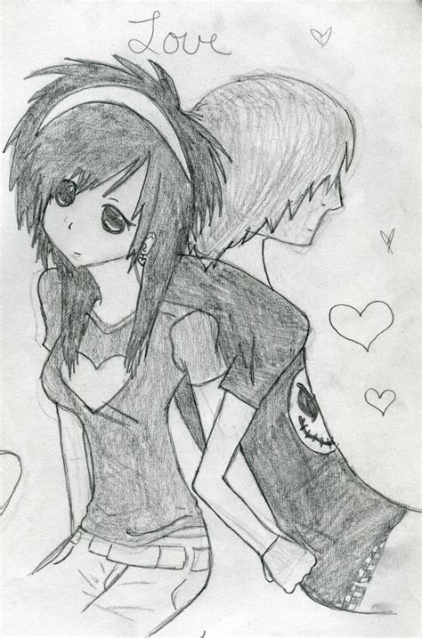 Emo Couple By Toxic Cheetah On Deviantart