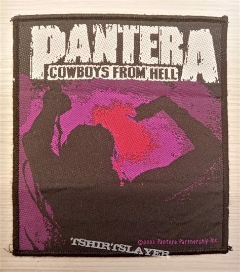 Pantera Cowboys From Hell Patch For You Tshirtslayer Tshirt And