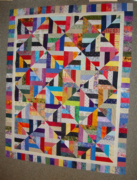 Easy Strip Quilt Patterns Strip Twist Quilt By Debquilts2 From The