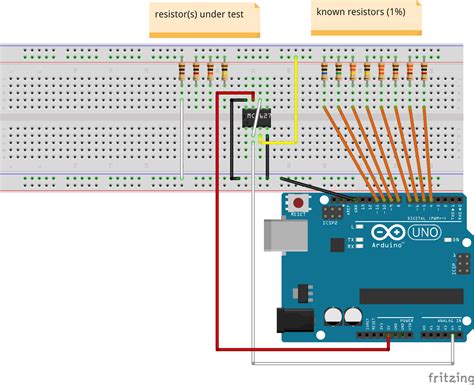 Simple Arduino Digital Ohmmeter Circuit Arduino Circuit Projects Images