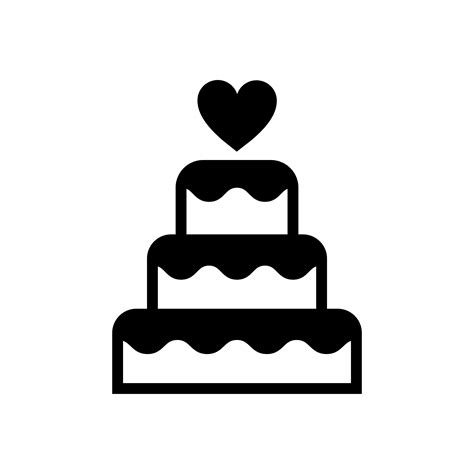 Three Tiered Wedding Cake Graphic Illustration Download Free Vectors
