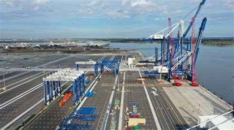 Cranes Arrive As Charleston Nears Opening Of New Container Terminal