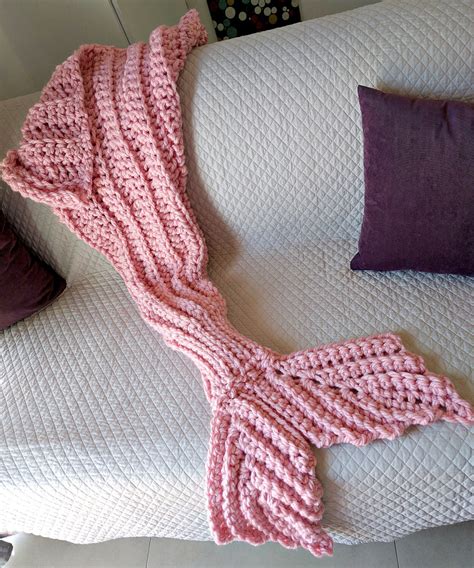 Crochet Mermaid Tail Blanket Pattern Adult Mermaid Blanket Etsy